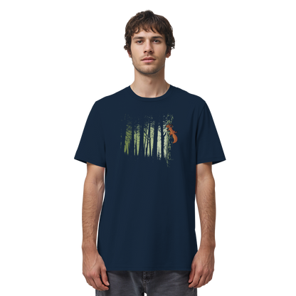 Eichhörnchen im Zwielicht-Wald - Organic Shirt