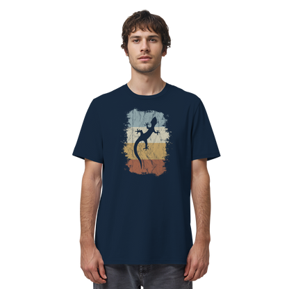 Retro Gecko Salamander Silhouette - Organic Shirt