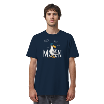 Moin Moin Lässige Hipster Möwe  - Organic Shirt