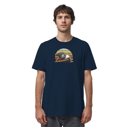 Lässiger Retro Sundown Tapir - Organic Shirt