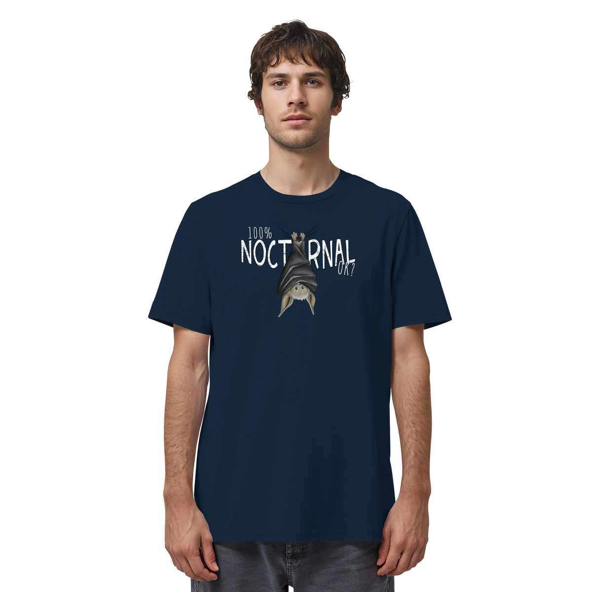 100% nachtaktive Fledermaus - Organic Shirt