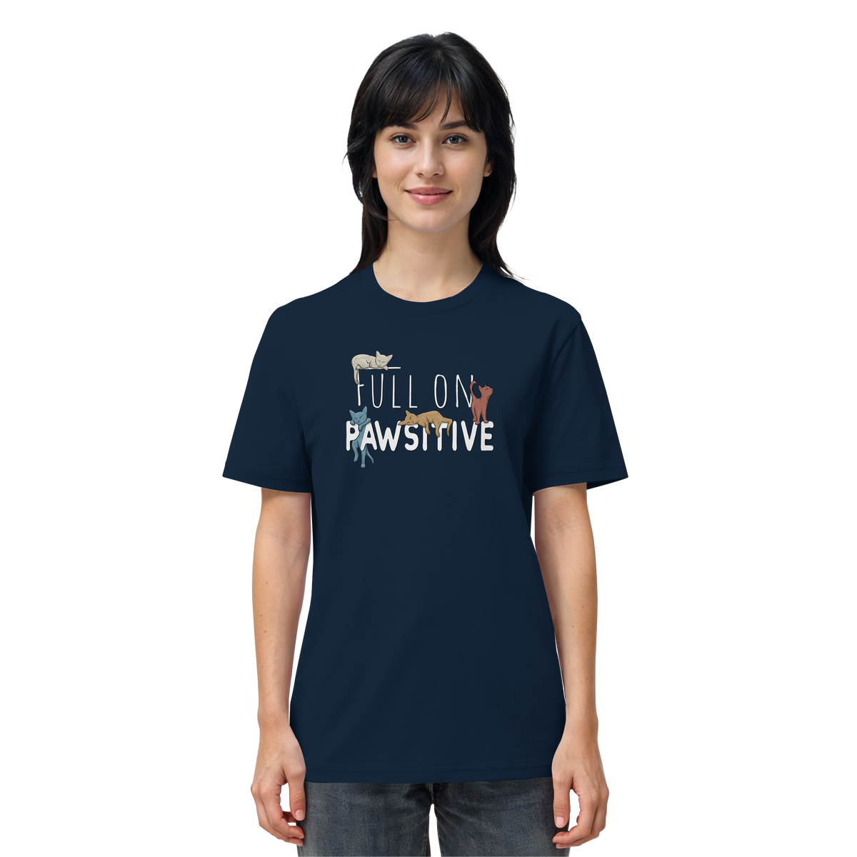 Full On Pawsitive! Gechillte Katzen - Organic Shirt
