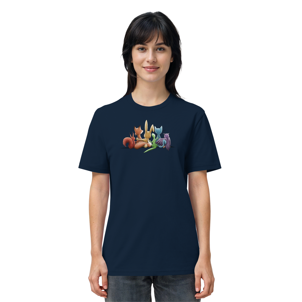 Regenbogen Tiere für Freundschaft, Toleranz und Vielfalt - Organic Shirt