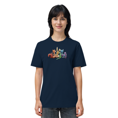 Regenbogen Tiere für Freundschaft, Toleranz und Vielfalt - Organic Shirt