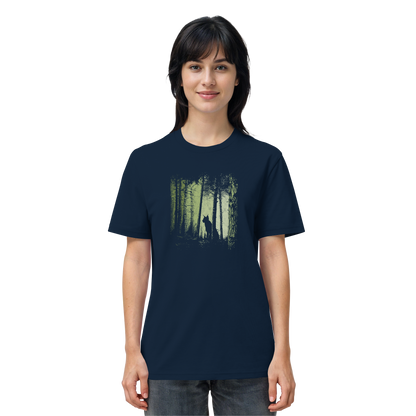 Luchs Wildkatze im Zwielicht Wald - Organic Shirt