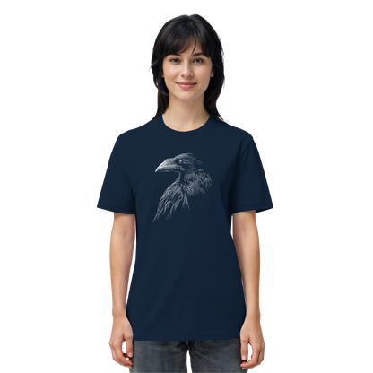 Kritzelkunst Rabe Krähe - Organic Shirt