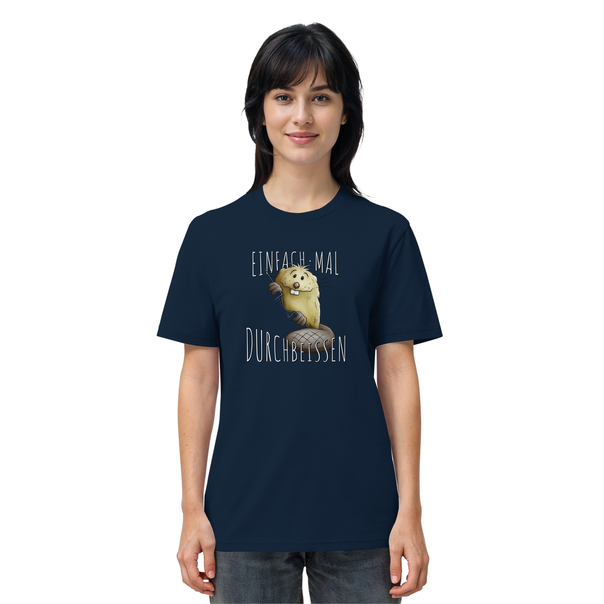 Einfach mal Durchbeissen Biber - Organic Shirt