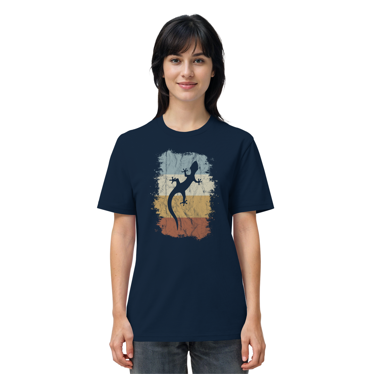 Retro Gecko Salamander Silhouette - Organic Shirt