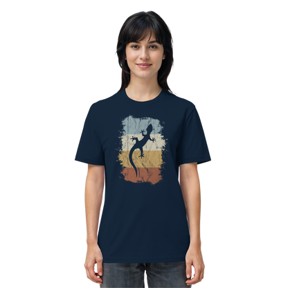 Retro Gecko Salamander Silhouette - Organic Shirt