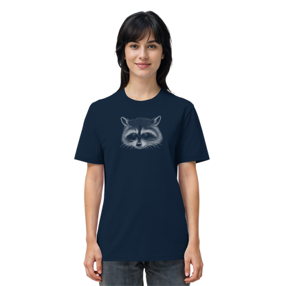 Waschbär Illustration Kritzelkunst - Organic Shirt