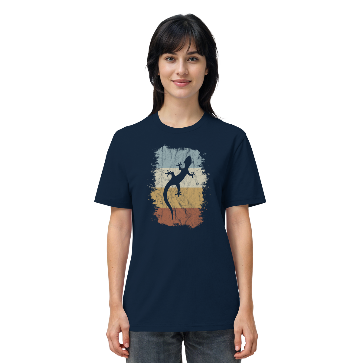 Retro Gecko Salamander Silhouette - Organic Shirt