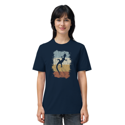Retro Gecko Salamander Silhouette - Organic Shirt