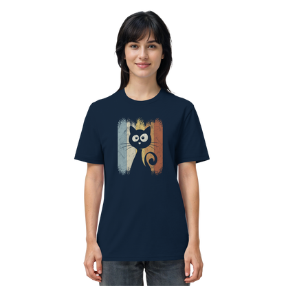 Retro Katze Silhouette - Organic Shirt