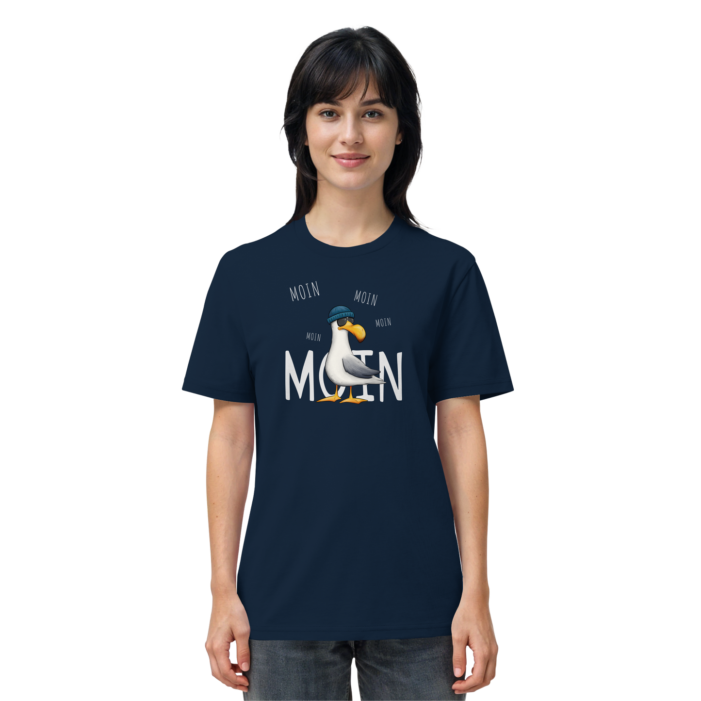 Moin Moin Lässige Hipster Möwe  - Organic Shirt