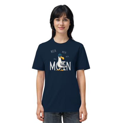 Moin Moin Lässige Hipster Möwe  - Organic Shirt