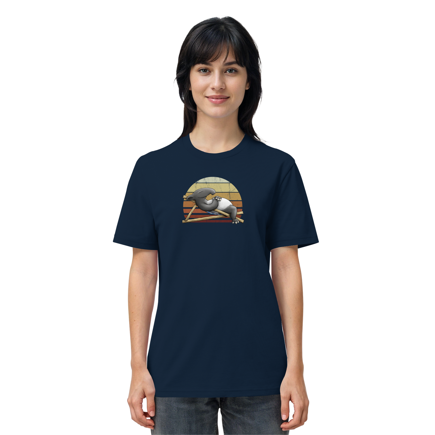 Lässiger Retro Sundown Tapir - Organic Shirt