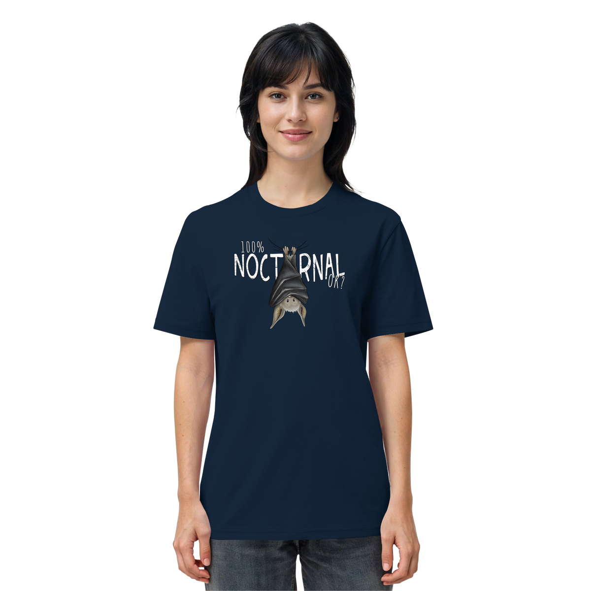 100% nachtaktive Fledermaus - Organic Shirt