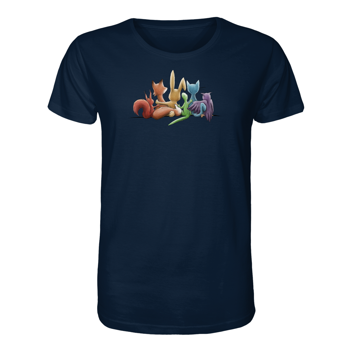Regenbogen Tiere für Freundschaft, Toleranz und Vielfalt - Organic Shirt