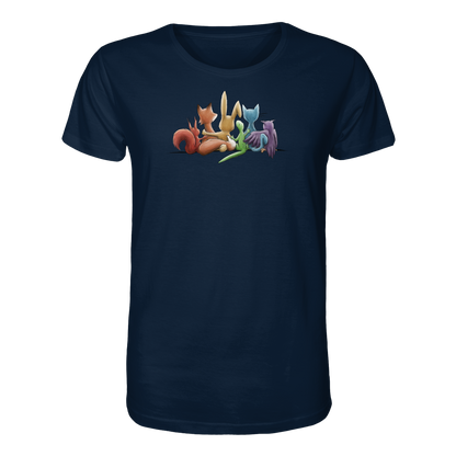 Regenbogen Tiere für Freundschaft, Toleranz und Vielfalt - Organic Shirt