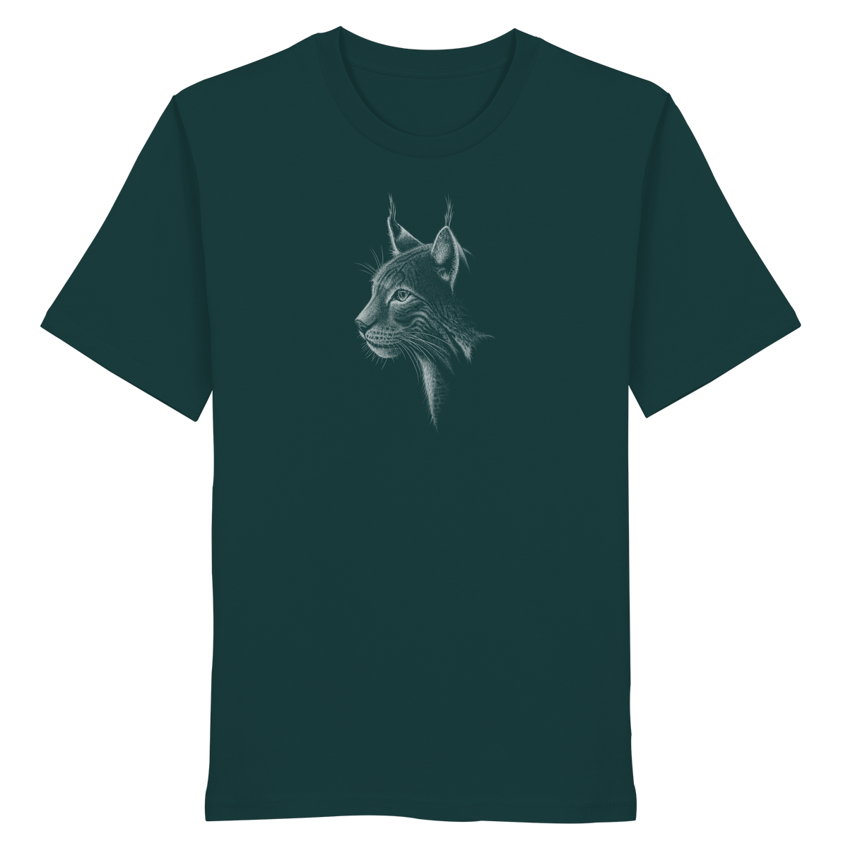 Luchs Kritzelkunst Wildkatze Illustration - Organic Shirt