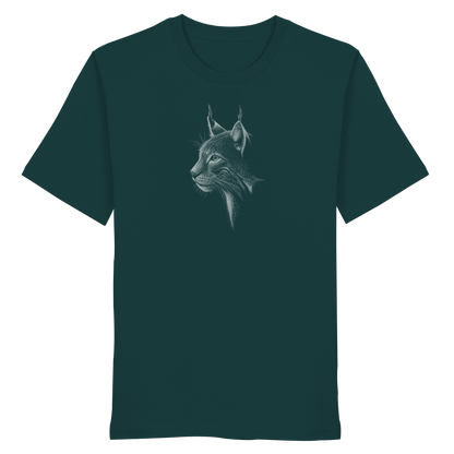 Luchs Kritzelkunst Wildkatze Illustration - Organic Shirt