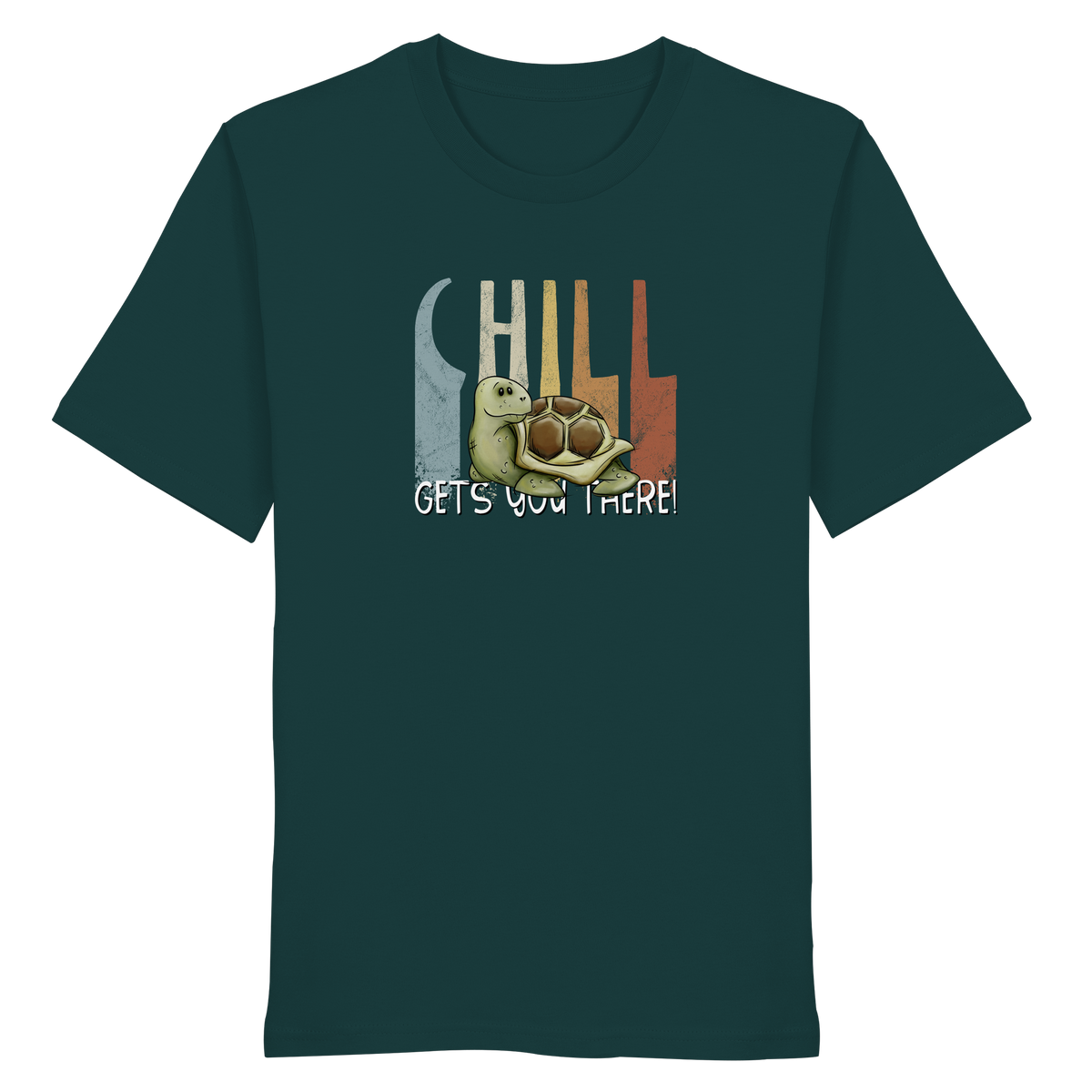 Gechillt gemütliche Schildkröte - Organic Shirt