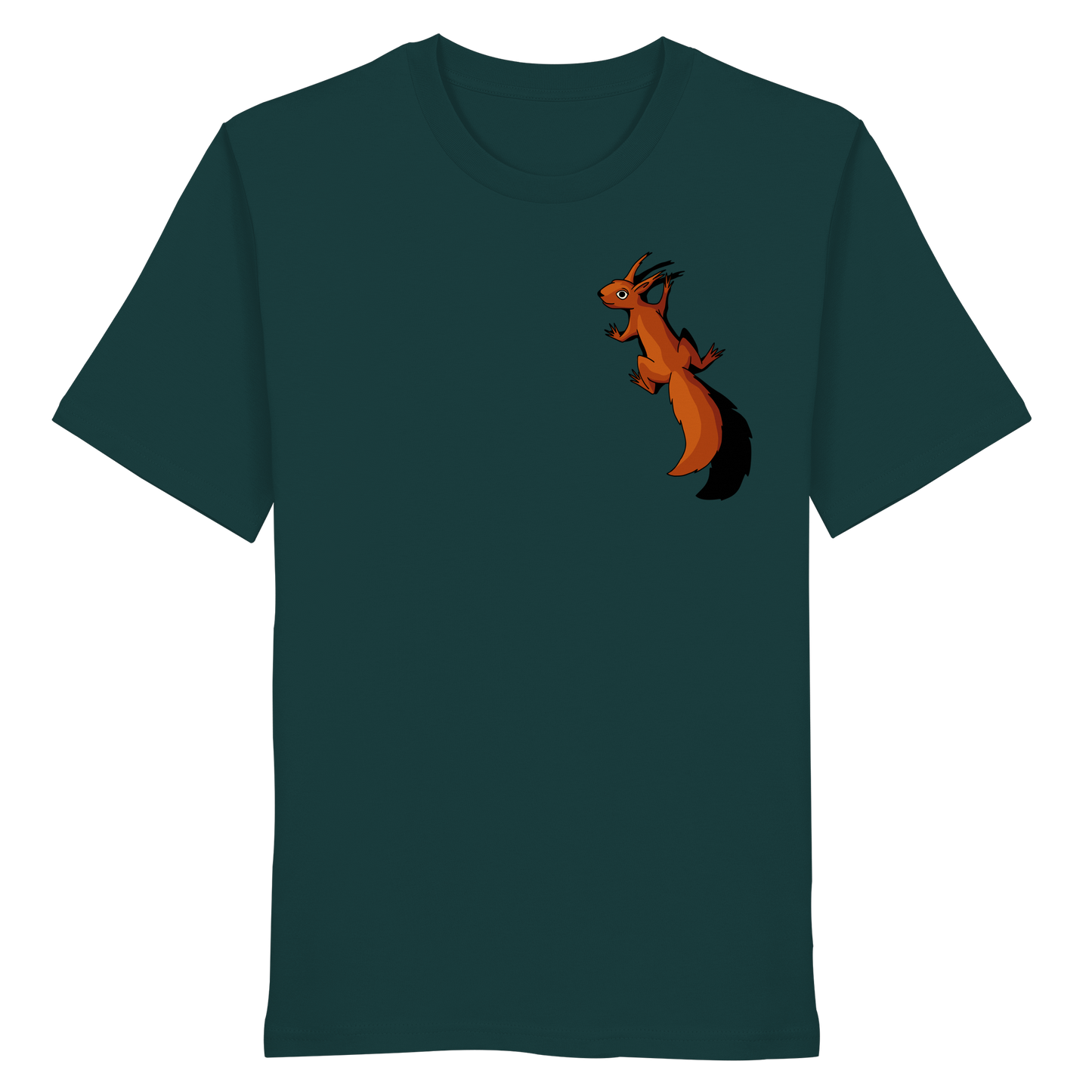 Süßes Eichhörnchen klettert - Organic Shirt
