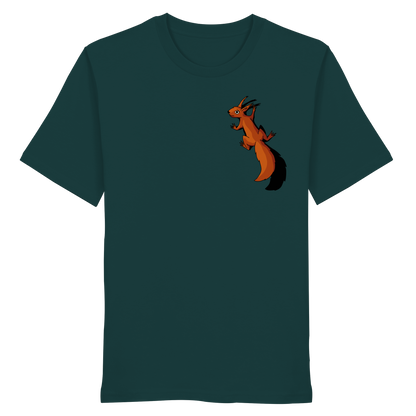 Süßes Eichhörnchen klettert - Organic Shirt