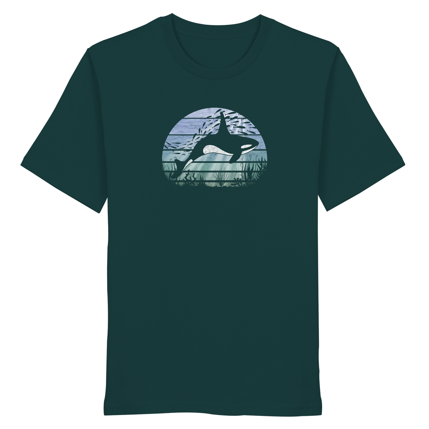 Retro Tiefsee Schwertwal Orca - Organic Shirt