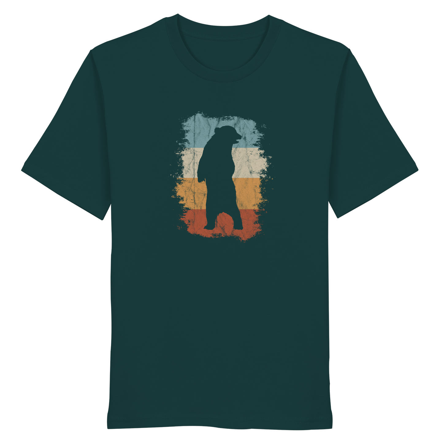 Retro Bären-Silhouette - Organic Shirt