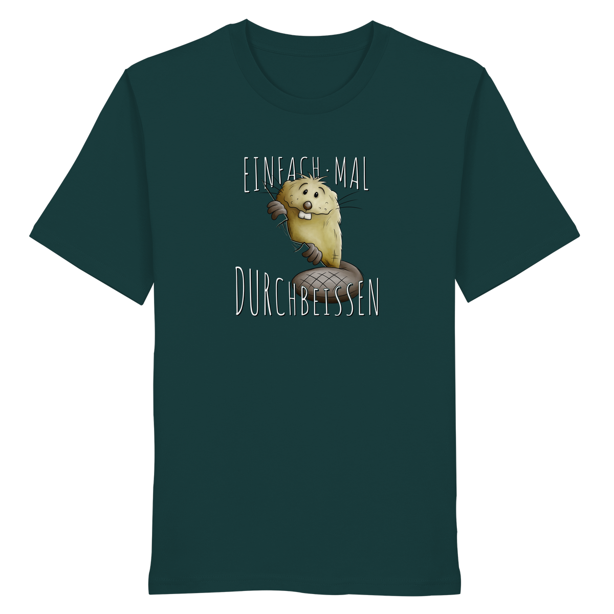 Einfach mal Durchbeissen Biber - Organic Shirt