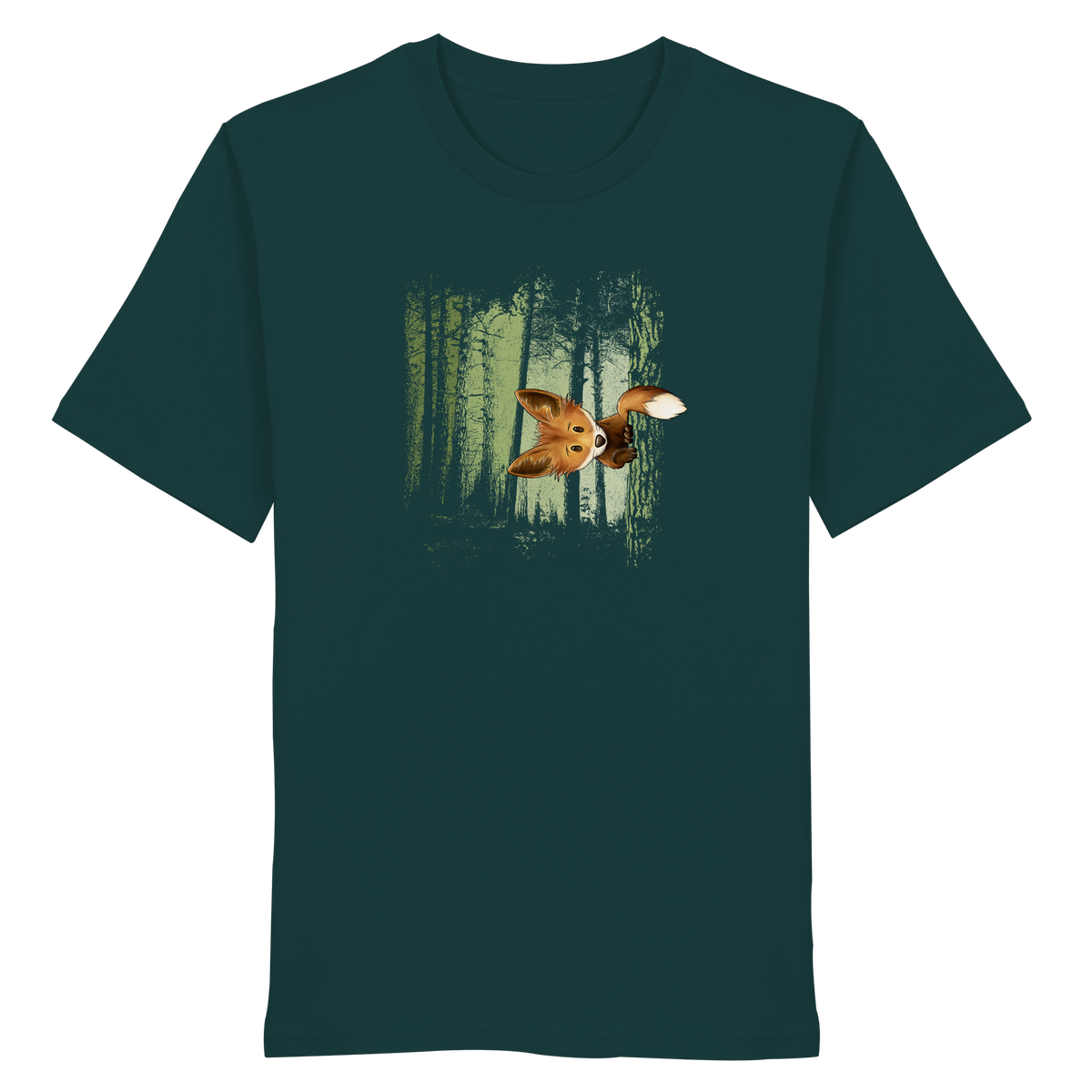 Fuchs im Zwielicht-Wald - Organic Shirt