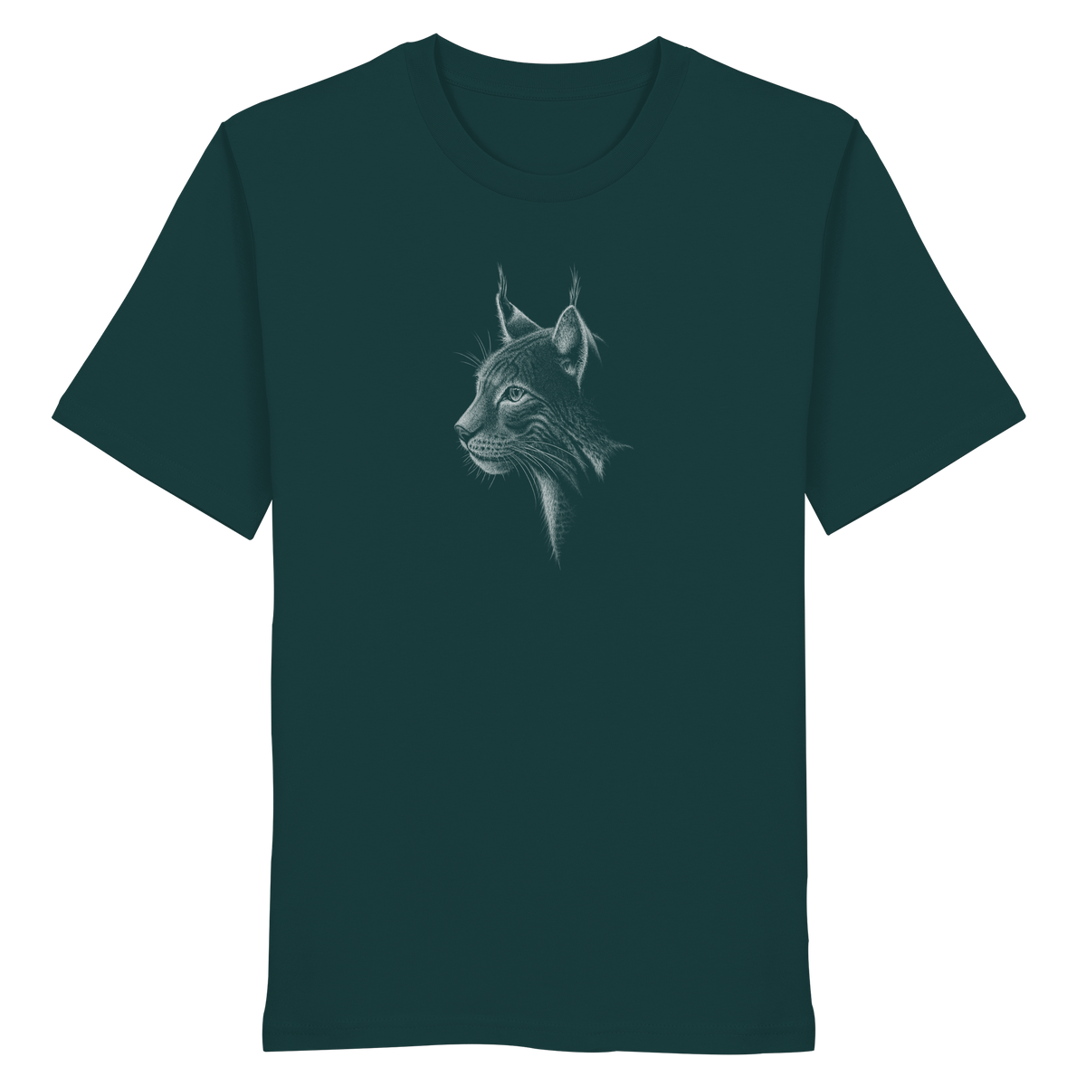 Luchs Kritzelkunst Wildkatze Illustration - Organic Shirt