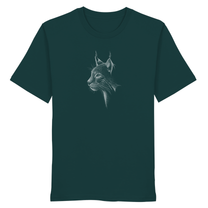 Luchs Kritzelkunst Wildkatze Illustration - Organic Shirt