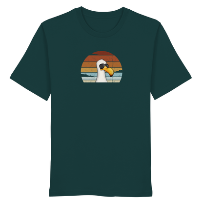 Cool lässige Retro Möwe - Organic Shirt