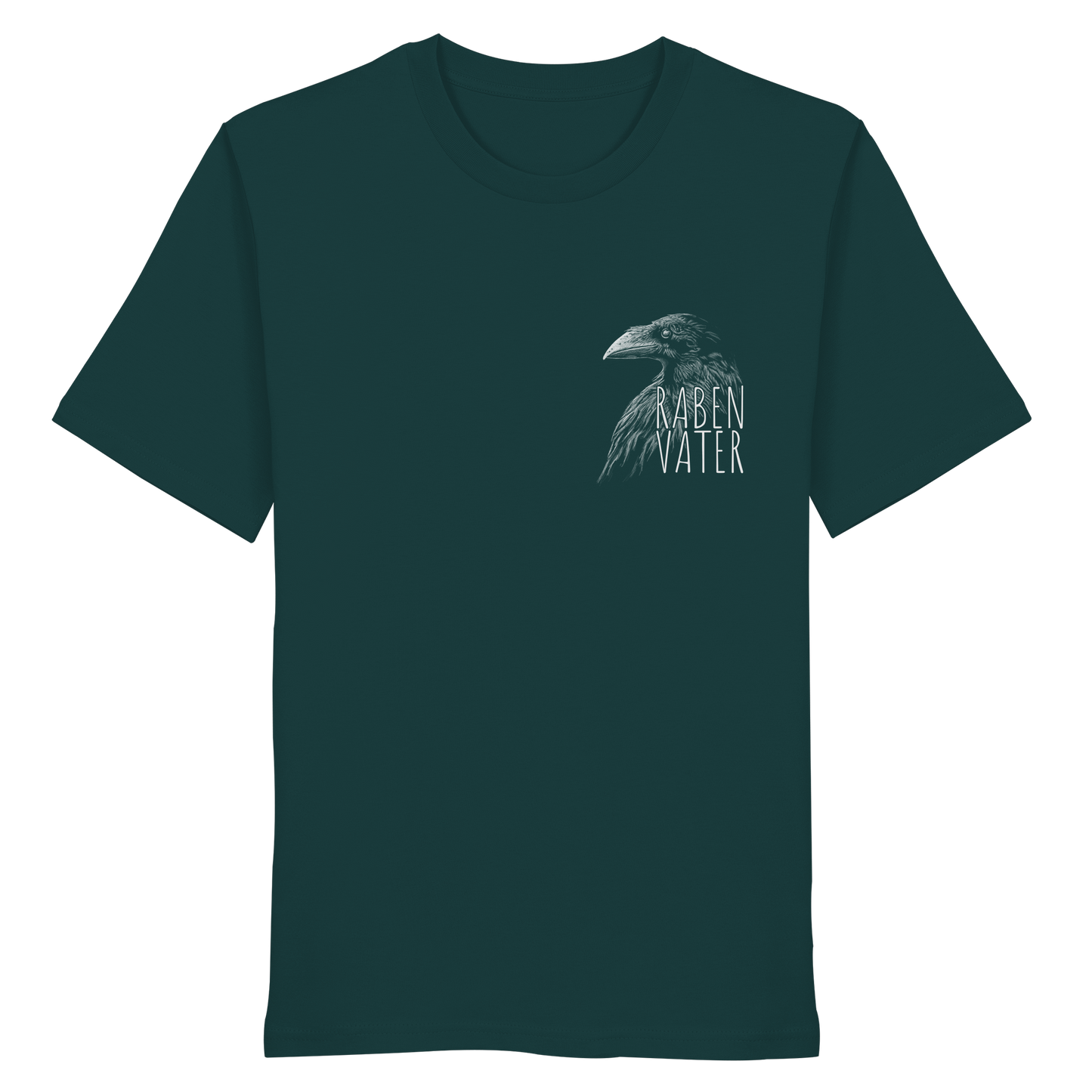 Rabenvater schwarzer Rabe Krähe - Organic Shirt