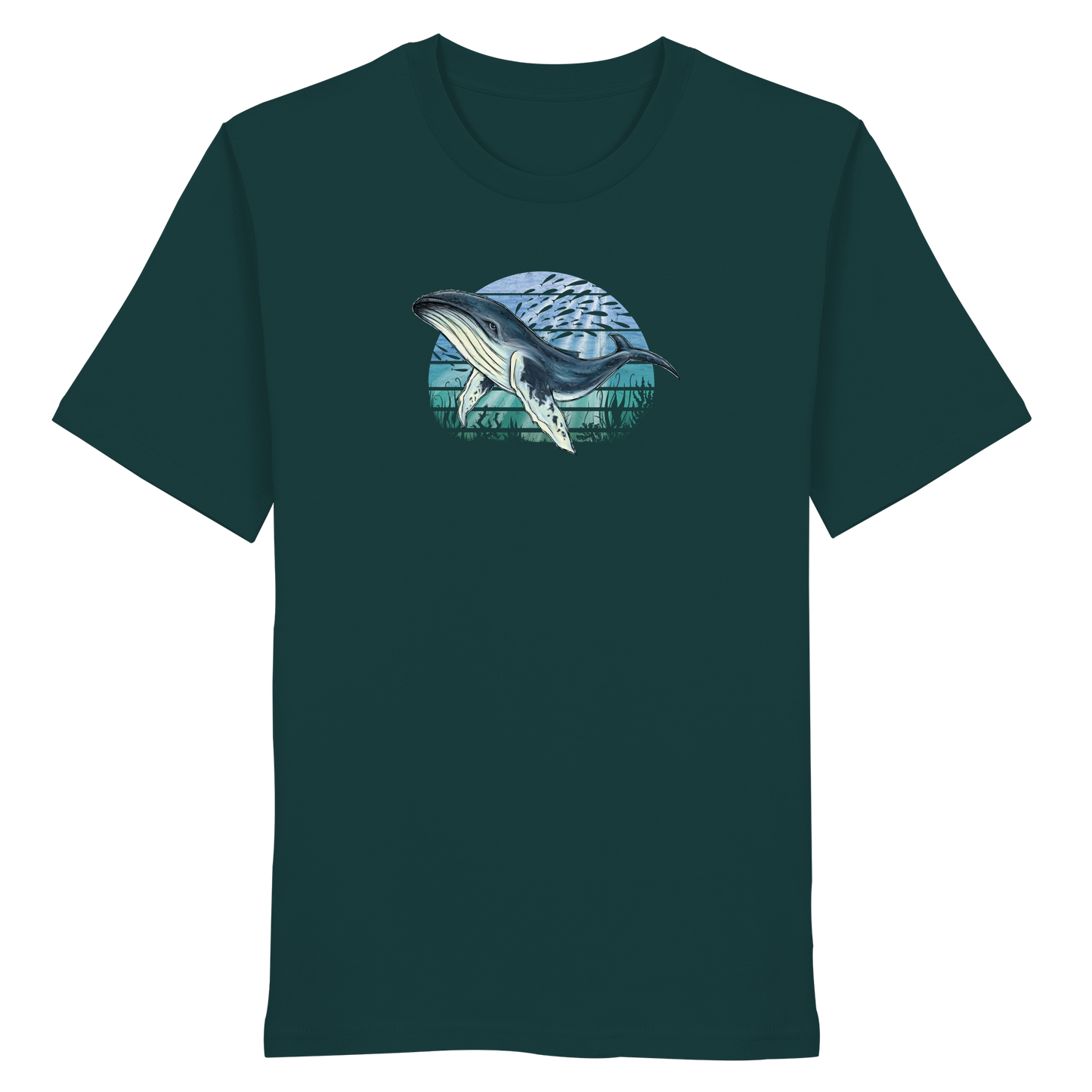 Retro Unterwasser Buckelwal - Organic Shirt
