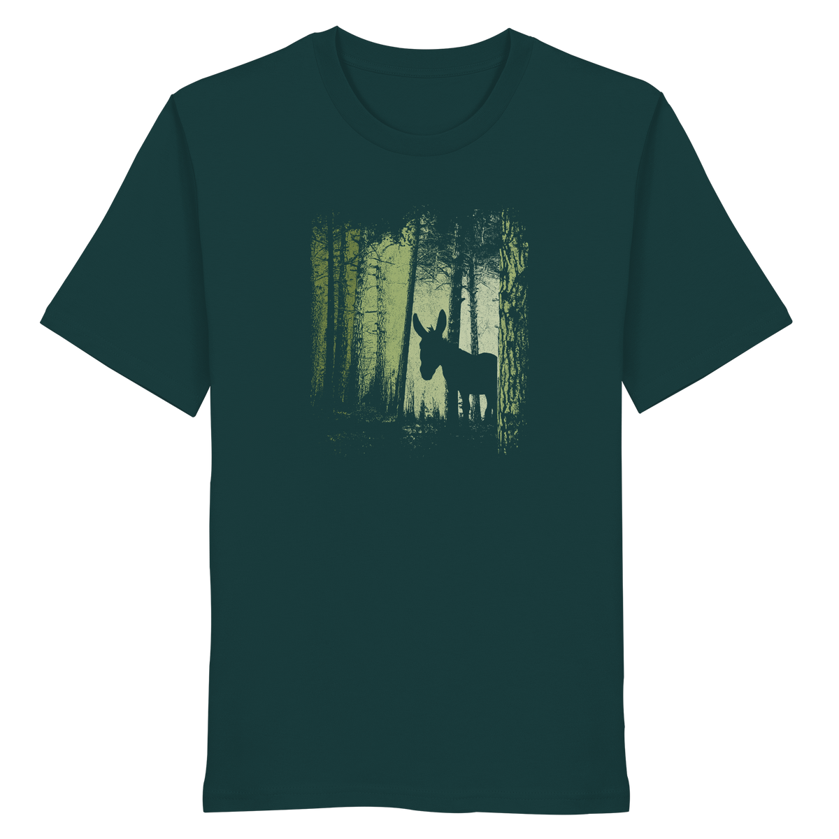 Esel im Zwielicht-Wald - Organic Shirt