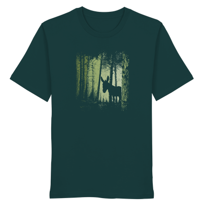 Esel im Zwielicht-Wald - Organic Shirt