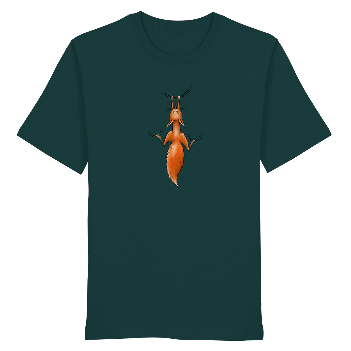 Rotes Eichhörnchen hängt ab - Organic Shirt