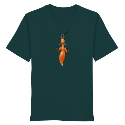 Rotes Eichhörnchen hängt ab - Organic Shirt