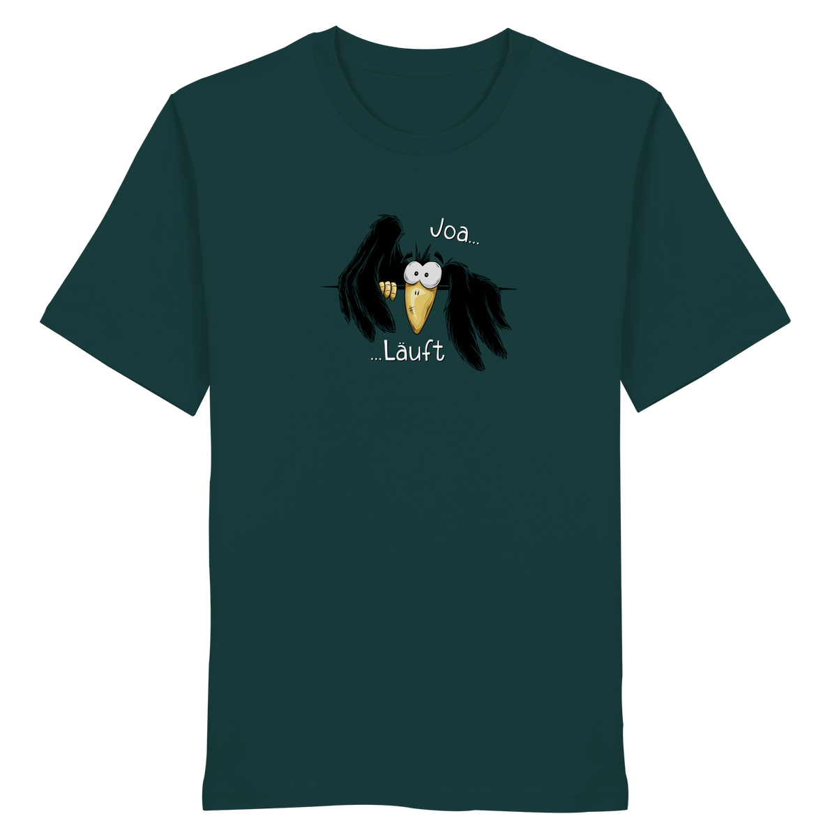 Joa Läuft Krähe gechillter Rabe - Organic Shirt