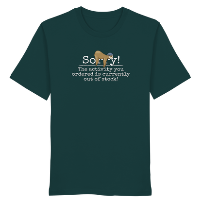 No-Activity Faultier - Organic Shirt