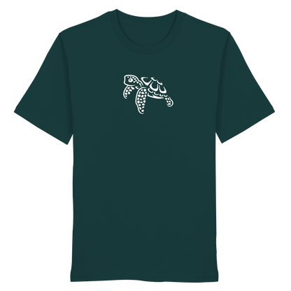 schwimmende Meeres-Schildkröte - Organic Shirt