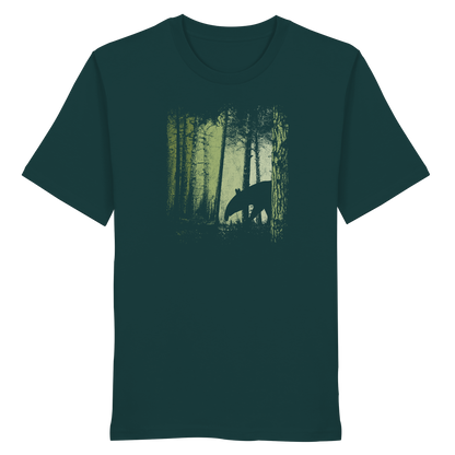 Lässiger Tapir im Zwielicht Wald - Organic Shirt
