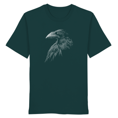 Kritzelkunst Rabe Krähe - Organic Shirt