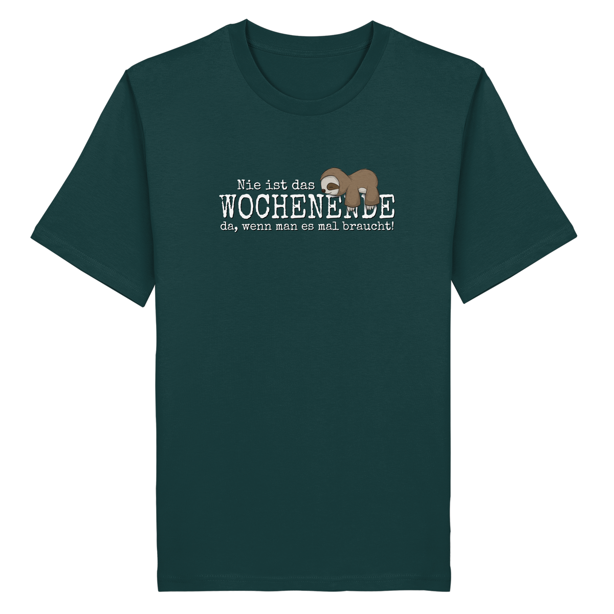 Kawaii Faultier Wochenende - Organic Shirt