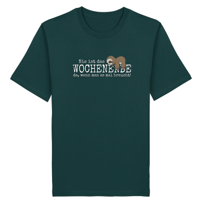 Kawaii Faultier Wochenende - Organic Shirt