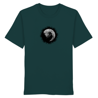Schwarzer Rabe bei Vollmond  - Organic Shirt