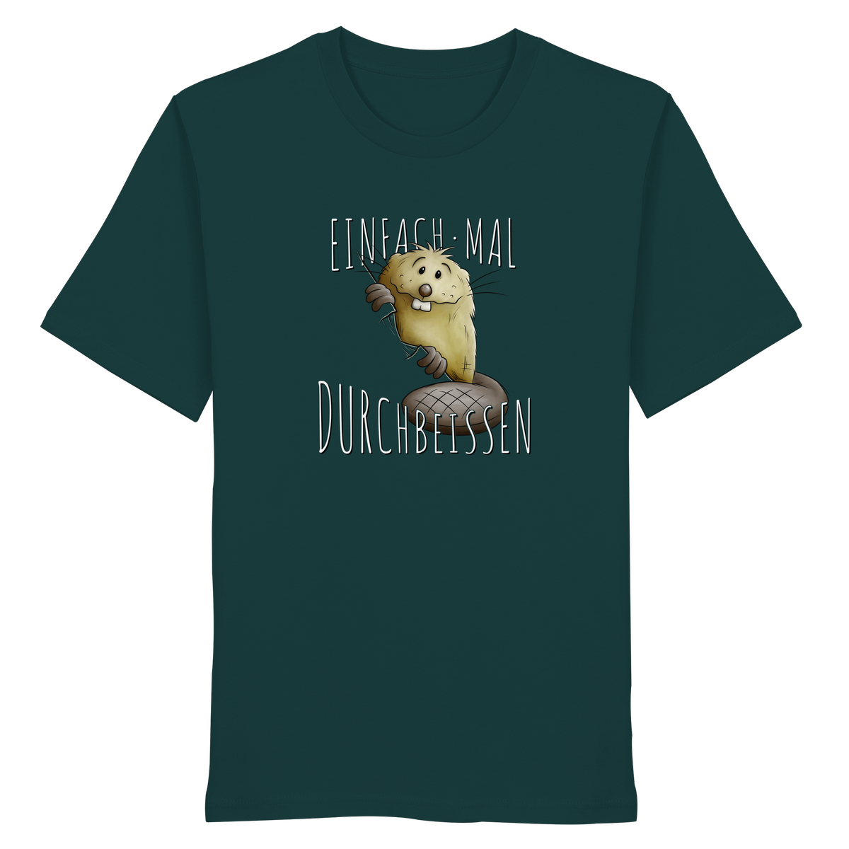 Einfach mal Durchbeissen Biber - Organic Shirt